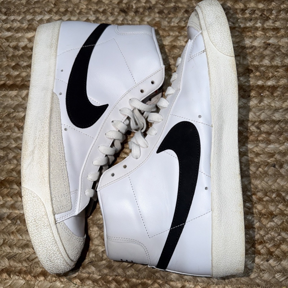 Nike Blazer 'Mid 77 Vintage Black Sail White BQ6806-100 Men's Size 12